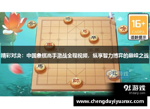 精彩对决：中国象棋高手激战全程视频，纵享智力博弈的巅峰之战