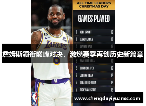 詹姆斯领衔巅峰对决，激燃赛季再创历史新篇章